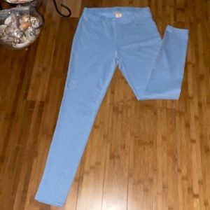 Light blue stretch denim Faded Glory leggings